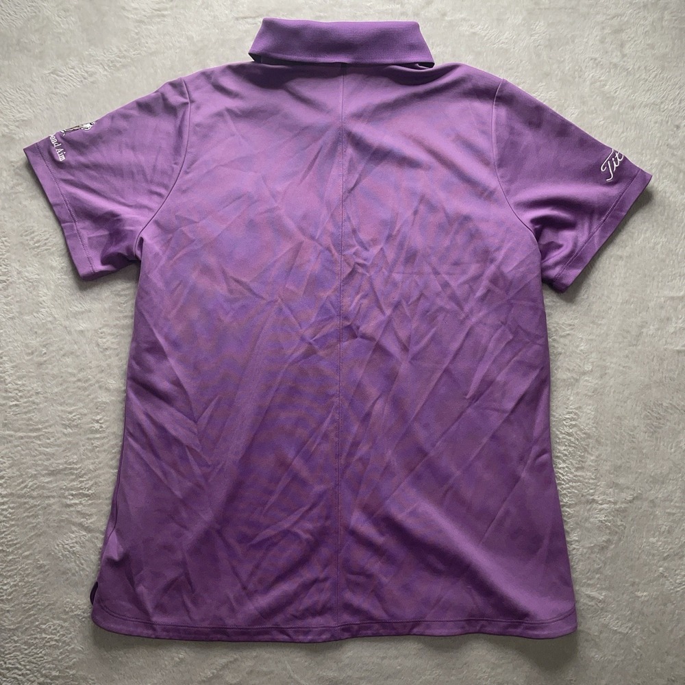 Nike Golf Tour Performance Titleist Purple Dri-Fit Polo Shirt Women's XL - Picture 9 of 13